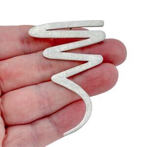 Vintage Taxco Mexico Sterling Silver 925 Modern Zigzag Brooch